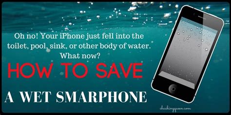 Can a wet iPhone be saved?
