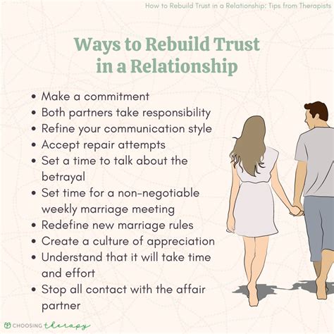 Can a woman regain trust from her partner?