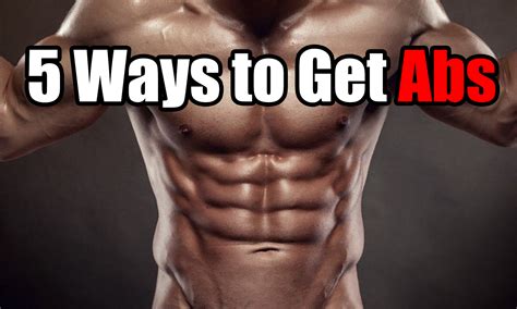 Can abs appear without working out?