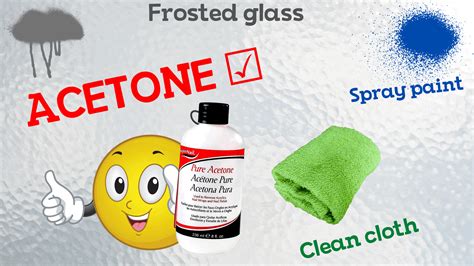 Can acetone go in glass?