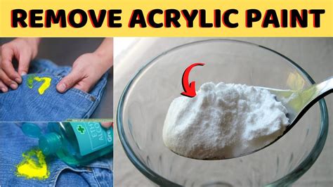 Can acetone remove paint from clothes?