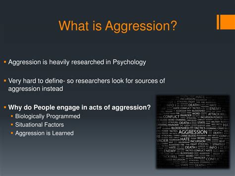 Can aggression be psychological?