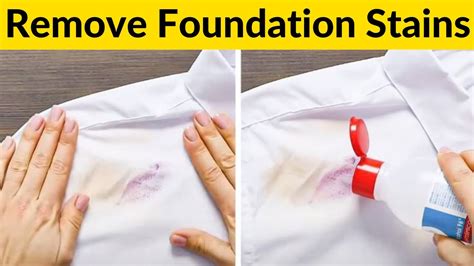 Can alcohol remove foundation from clothes?