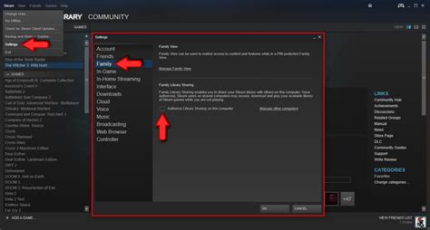 Can all Steam games be shared with friends and family?