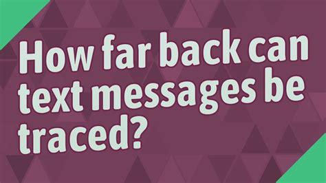 Can all text messages be traced?
