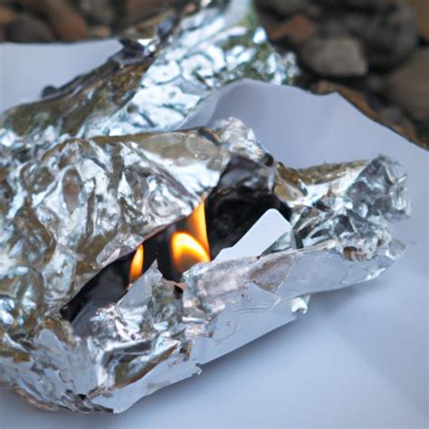 Can aluminum foil catch fire?