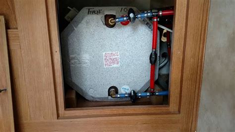 Can an RV water heater be adjusted?
