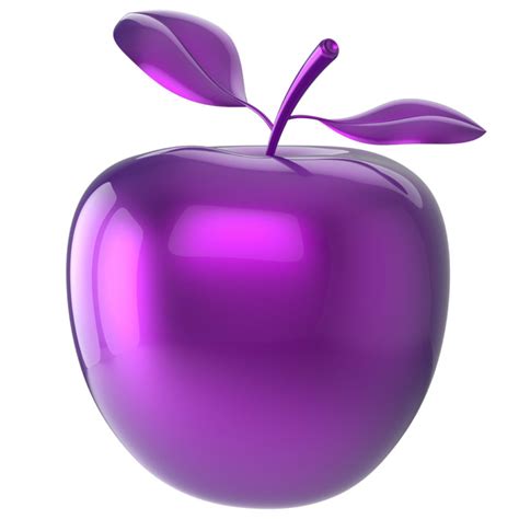 Can an apple be purple fruit?