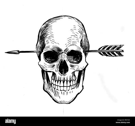 Can an arrow pierce a skull?