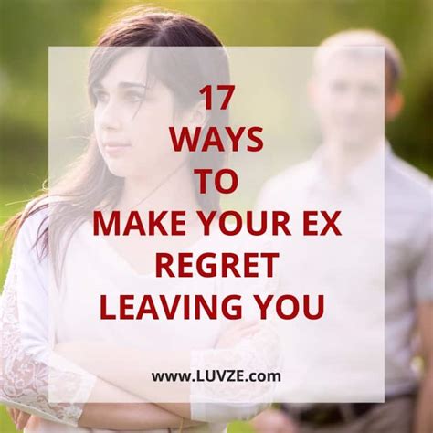 Can an ex regret leaving you?