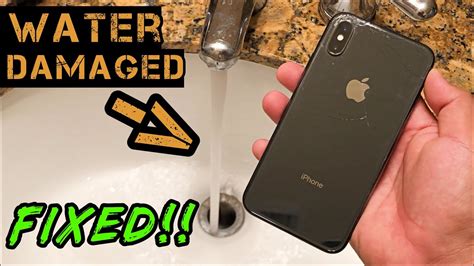 Can an iPhone X with water damage be repaired?
