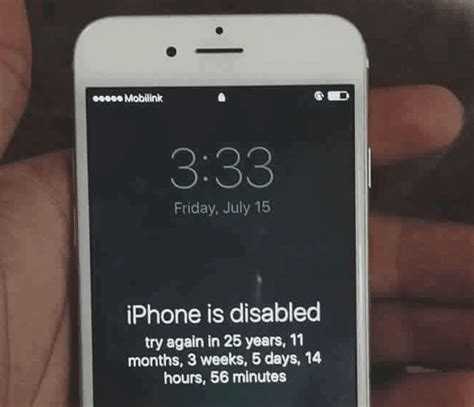 Can an iPhone be permanently disabled?