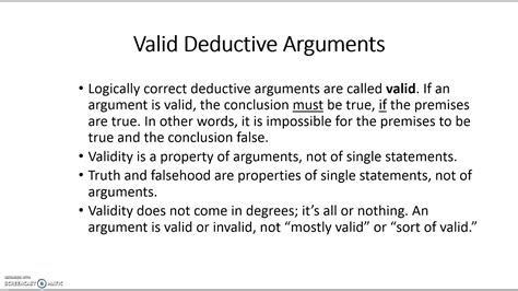 Can an invalid argument be deductive?