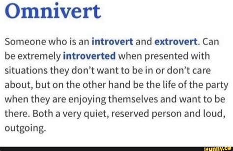 Can an omnivert be an extrovert?