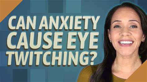 Can anxiety cause eye twitch?