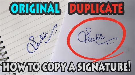 Can anyone copy my signature?