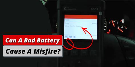 Can bad battery cause misfire?