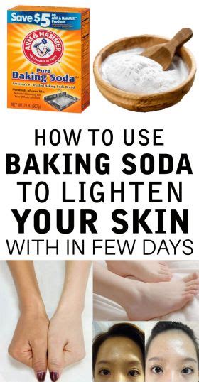 Can baking soda lighten skin?