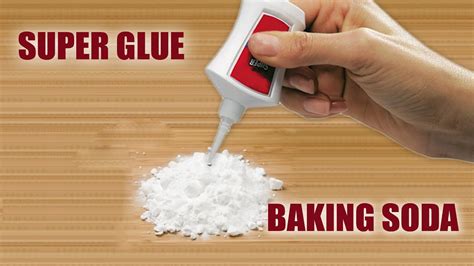 Can baking soda remove glue?