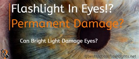 Can bright light cause permanent damage?