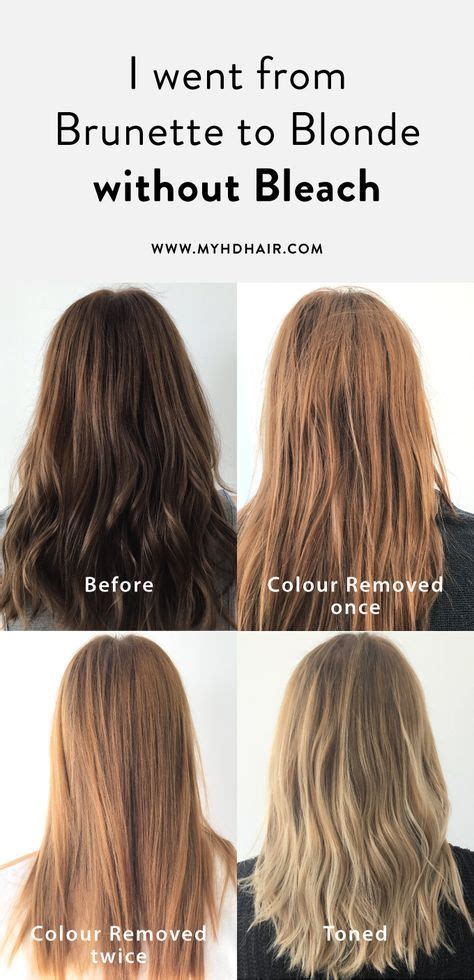 Can brown hair turn blonde without bleach?