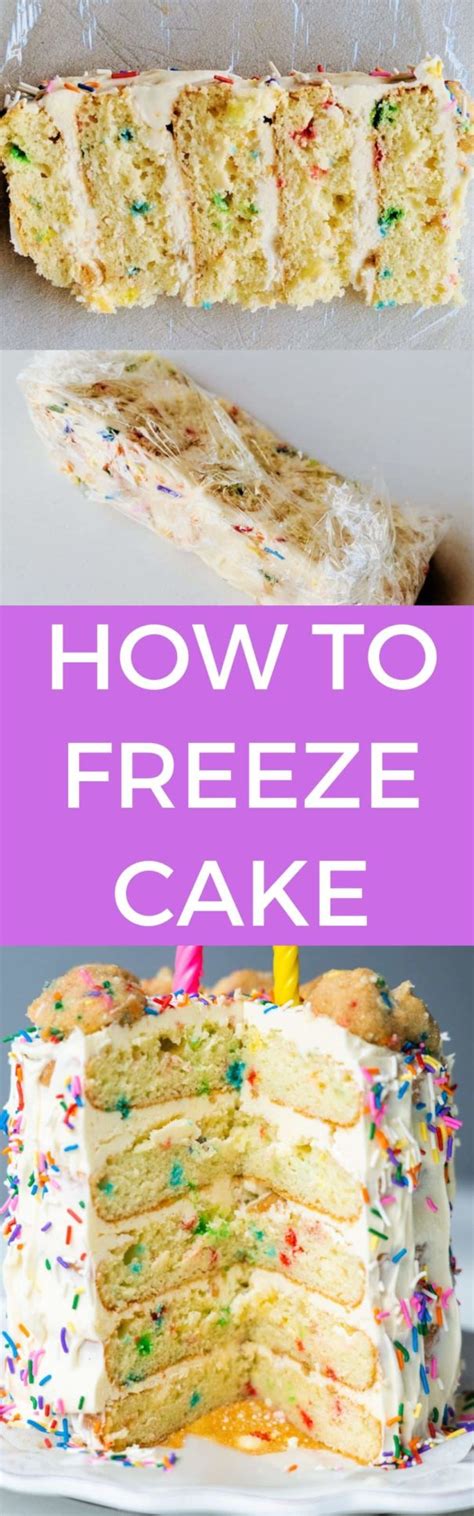 Can cake be frozen?