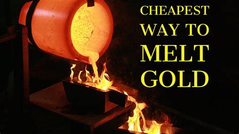 Can charcoal melt gold?