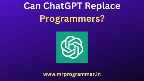 Can chatgpt4 replace programmers?