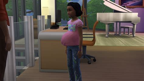 Can child Sims get pregnant?