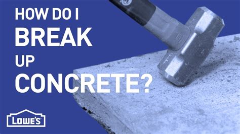 Can concrete be broken down?