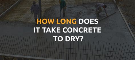 Can concrete dry in 3 hours?