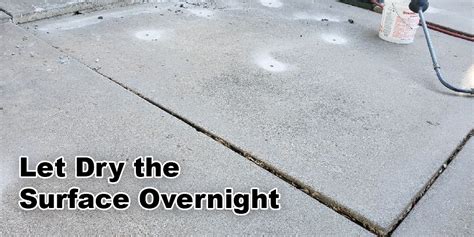 Can concrete dry overnight?