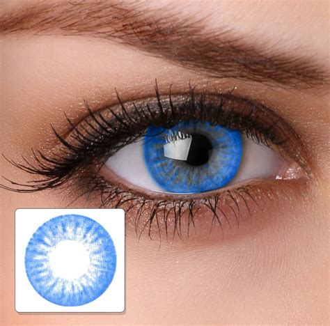 Can contact lenses be blue?
