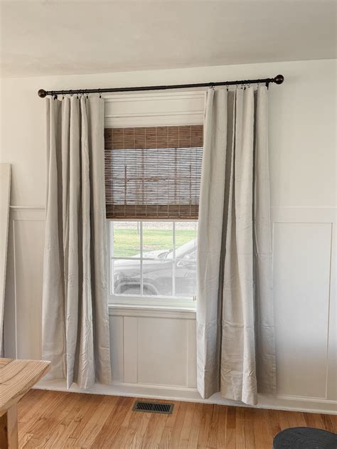 Can curtains be 2 inches off of the floor?