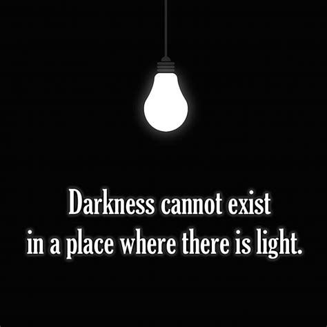 Can dark exist without light?