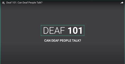 Can deaf people run?