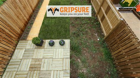 Can decking go over grass?