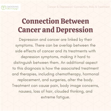 Can depression cause cancer?