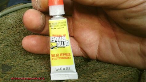 Can dried super glue catch fire?