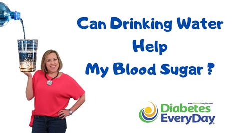 Can drinking water lower blood sugar?