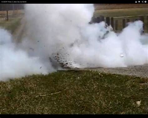 Can dry ice explosive?