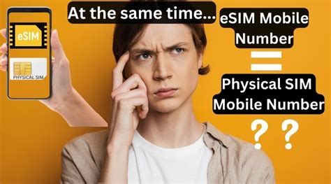 Can eSIM and physical SIM have same number?