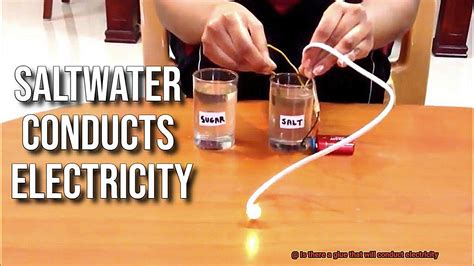 Can electricity conduct through glue?