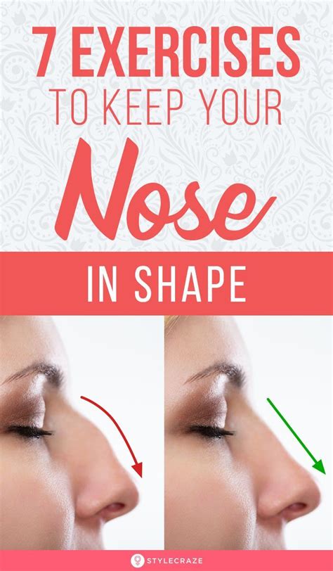 Can facial exercises change nose shape?