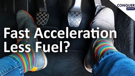 Can fast acceleration save fuel?