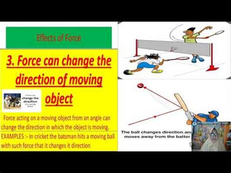 Can force change direction or not?
