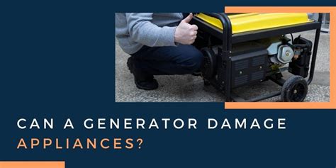 Can generator damage appliances?