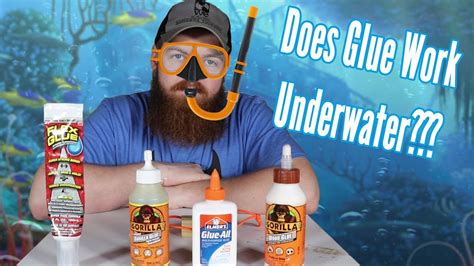 Can glue dry underwater?