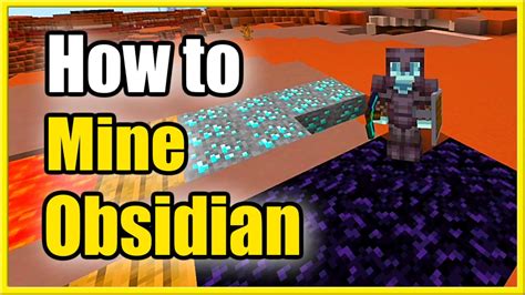 Can gold mine obsidian?