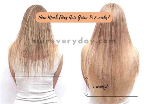 Can hair grow 1 inch in 2 weeks?